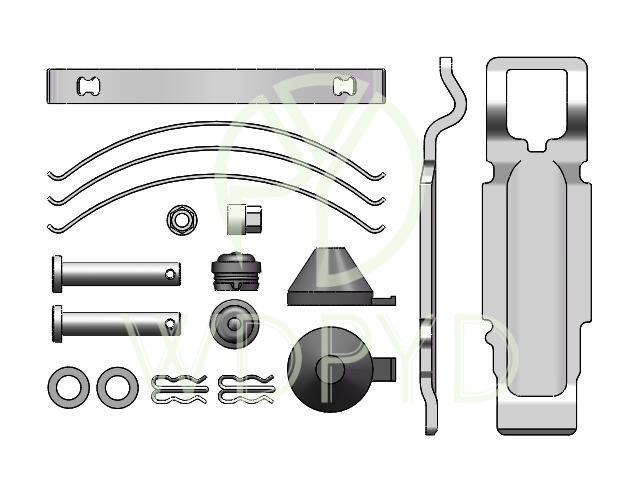 BRAKE PAD ACCESSORY KIT, AIR